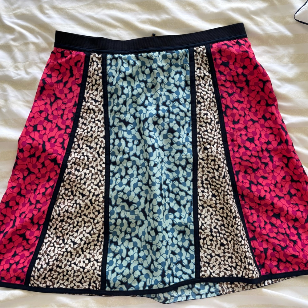 Marc By Marc Jacobs Pink and Blue Patterned Skirt